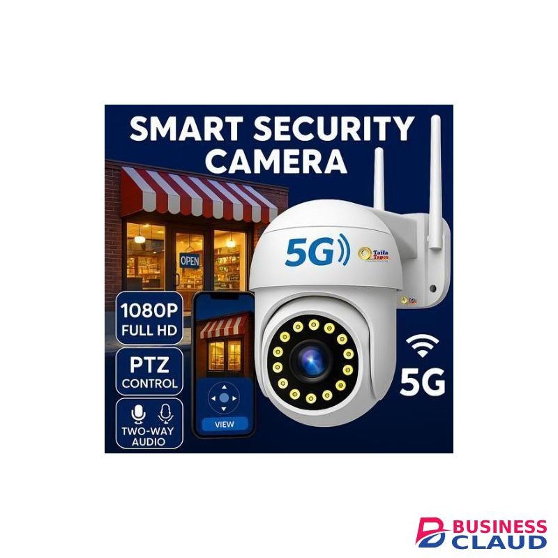 Smart Wireless PTZ Security Surveillance Camera – Dual-Band Wi-Fi 360° View - Night Vision