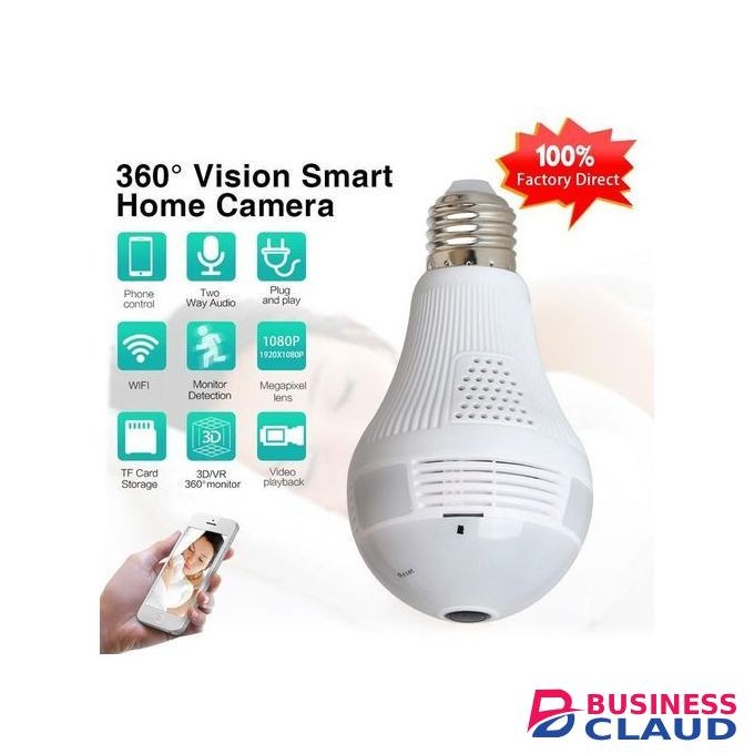 1080P Bulb Camera Two Way Audio Motion Detection CCTV Camera Bulb For Home Security