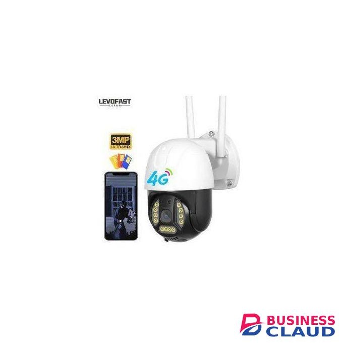 4G Sim card electric PTZ Rotation Full HD 1920x1080P Smart Security Camera 4 IRs Colored Night Vision Watlarm SD Card Sloterproof Motion Detection/Tracking