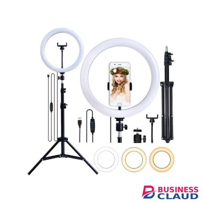 12INCH Selfie LED Ring Light With 2.1M Tripod Stand And Cell Phone Holder For Live Stream/Makeup 12" RINGLIGHT