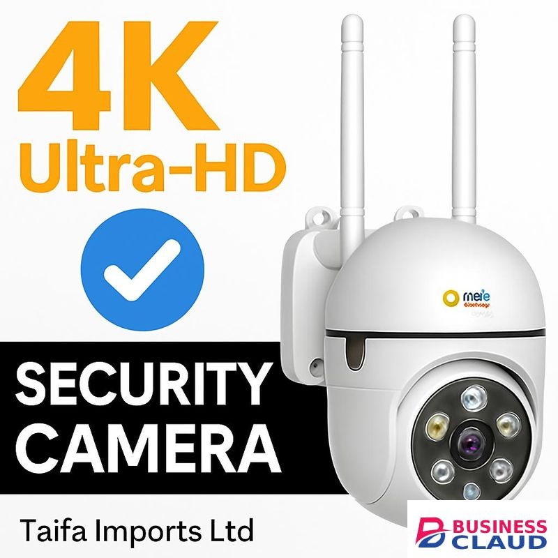 AI Smart 4K Ultra-HD CCTV Camera – Full Color Night Vision, 360° PTZ Humanoid Tracking, Waterproof 1080P Cameras