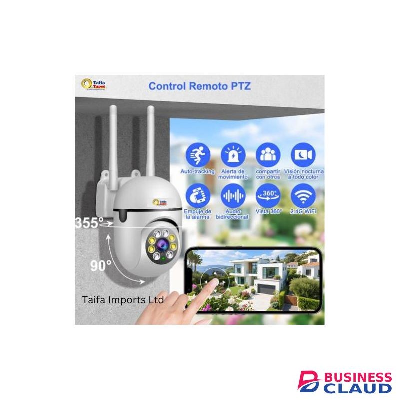 Loosafe AI POWERED 360° PTZ SMART CCTV SECURITY SURVEILLANCE CAMERA WITH HUMANOID TRACKING, LED MOTION FLOOD LIGHT, SMARTPHONE APP ALERT