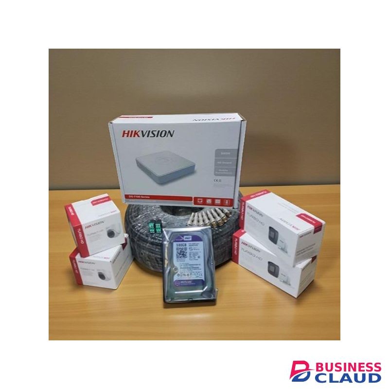 Hikvision 4 Camera 1080P Full HD System Kit with DVR, 500GB HDD, Heavy Duty Construction, Night Vision and Stable Reliable Performance