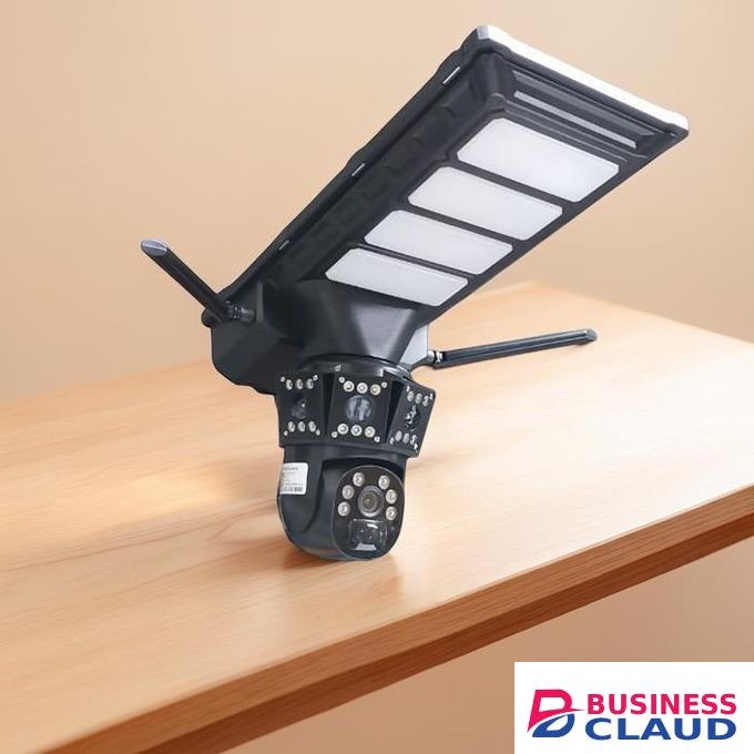 Reliable Performance Stable Performance Two In One V380 Pro 12MP 4G Sim card PTZ Rotating Dual Lens (Two screens) Outdoor Security Solar Camera with Outdoor Security High Brightness Led Solar Street Light