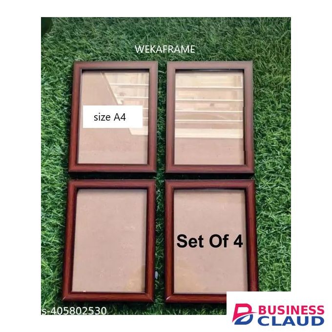 brown A4 photo frames (set of 4 picture frames)