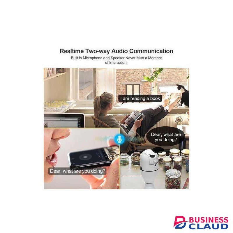 Share This Product Intelligence Smart Wireless Security Camera With E27 Base Full View Color Night Vision Audio Talk Security PTZ Camera Voice Alarm Human Tracing And Auto-tracking WiFi Camera