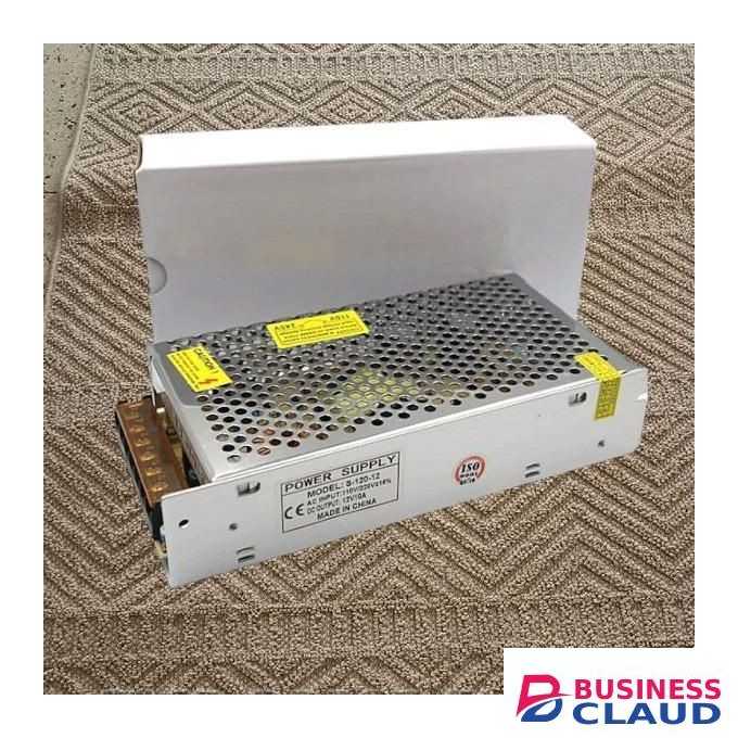 12V 10 Amp Single Output Switching CCTV Power Supply OPEN