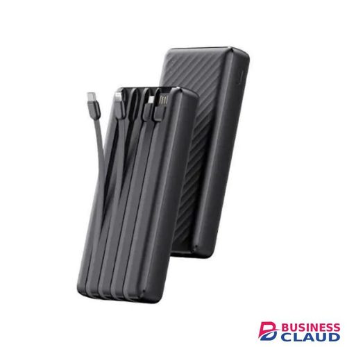 Traveler Link 20 Portable 20000mAh 12W Power Bank with Built-in Cables & LED Torch
