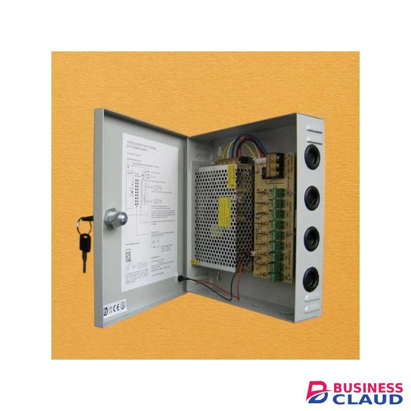Long Lasting Quality 12V, 5 Amps Closed CCTV Cameras Power Supply Unit Box
