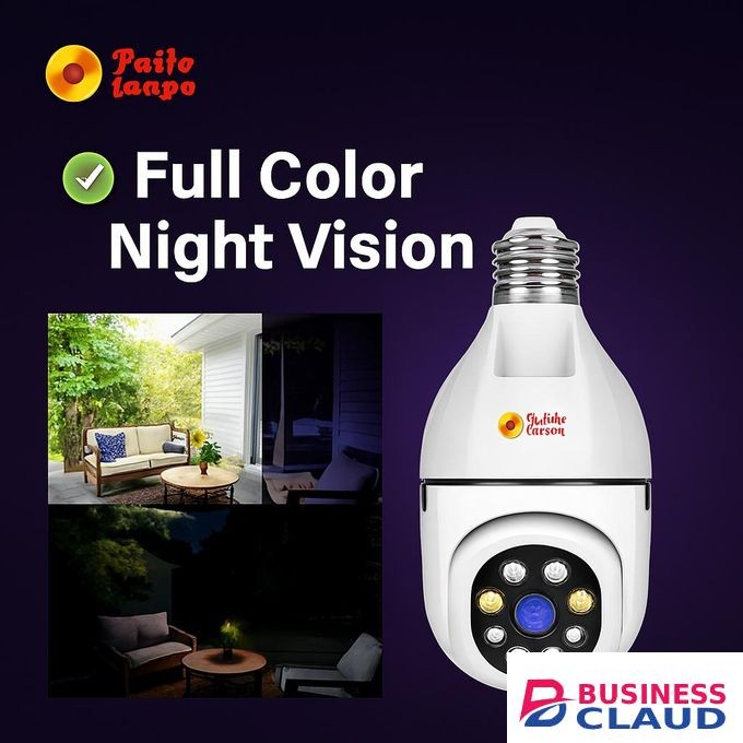 V360 Pro Smart Bulb CCTV Security Camera 1080P - WiFi, Motion Detection, Full Colour Night Vision, 360 PTZ Rotation, Two-Way Audio – Buy 1 Get 1 Free