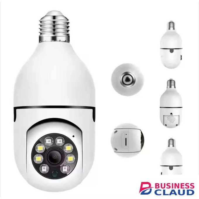 Bulb Security Camera 2.4GHz & 5G WiFi Outdoor, 1080P E27 Light Socket Security Camera, Indoor 360° Home Security Cameras, Full Color Day and Night, Smart Motion Detection