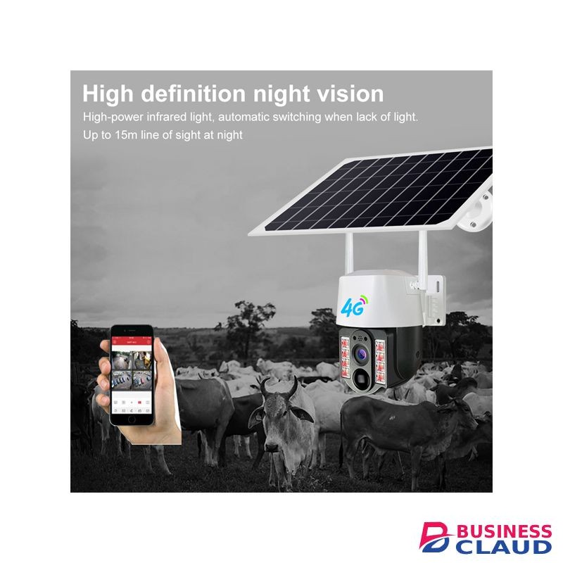 Solar CCTV Camera With 4G Sim Card IP Dome Camera
