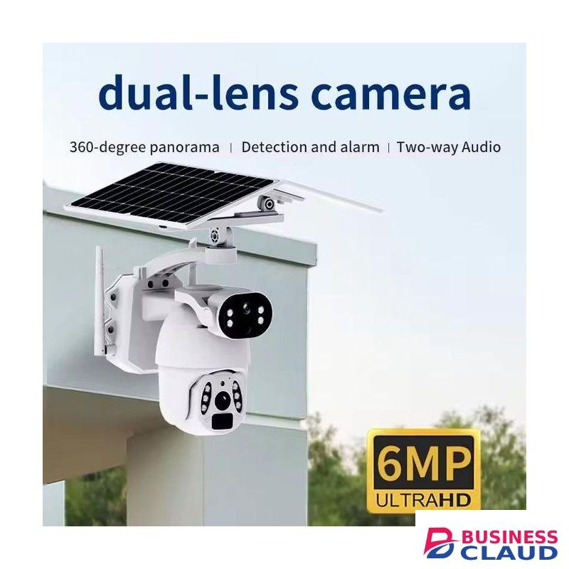 Camera Intelligence 6MP Dual Lens 4G Solar Powered Wireless PTZ