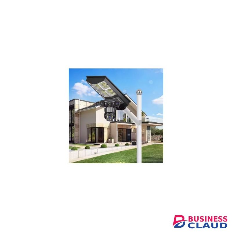 Solar Light 360-Degree Rotation V380 Pro App 180W Watts Two-In-One Outdoor Security Led Solar Powered Street Light Integrated With 12MP 4G Simcard PTZ Rotating Outdoor Smart CCTV Surveillance Security Camera