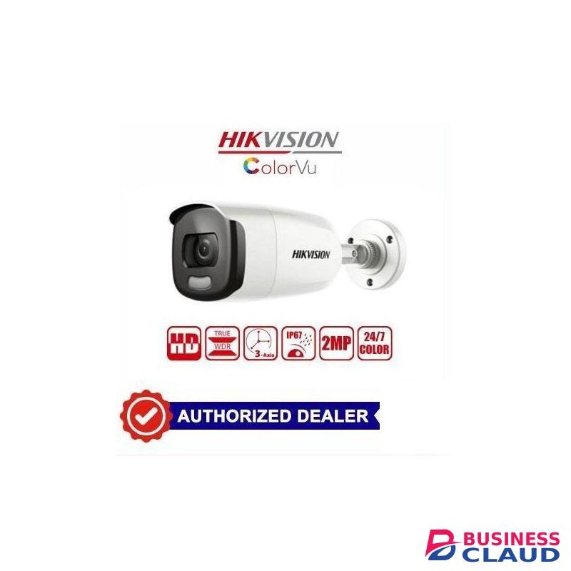 Hikvision 1080P Full HD 2MP ColourVu CCTV Outdoor Bullet Camera -24/7 Full Time Colored Images