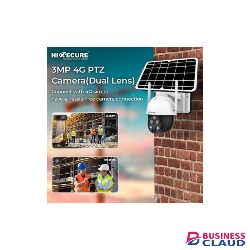 4G Simcard Inbuilt Battery PTZ Solar CCTV Camera UBOX