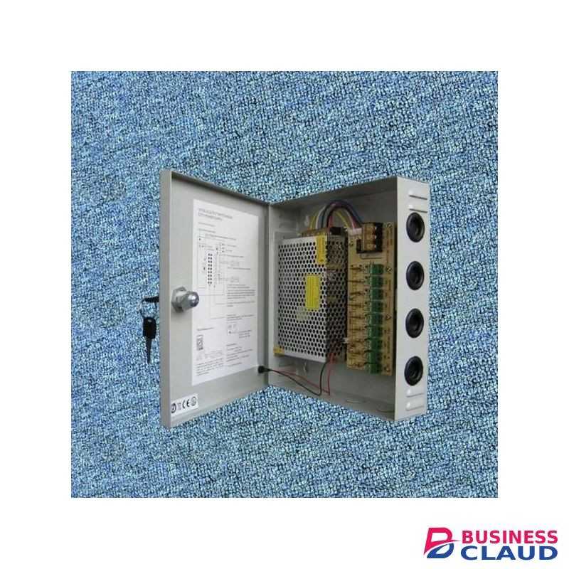 Space Efficient Low Power Consumption 12V, 5 Amps Amperes ,Closed CCTV Cameras Power Supply Unit
