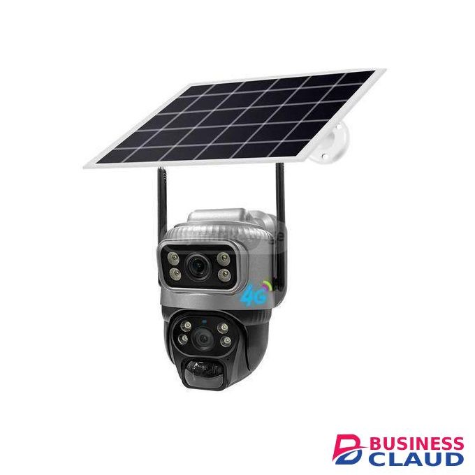 Intelligence V380 Pro SOLAR SIM CARD SOLAR CAMERA Dual Lens 2K 4MP Dual Light 4G LTE SIM CARD Wireless Ip Camera 2 In 1 Bullet And Camera
