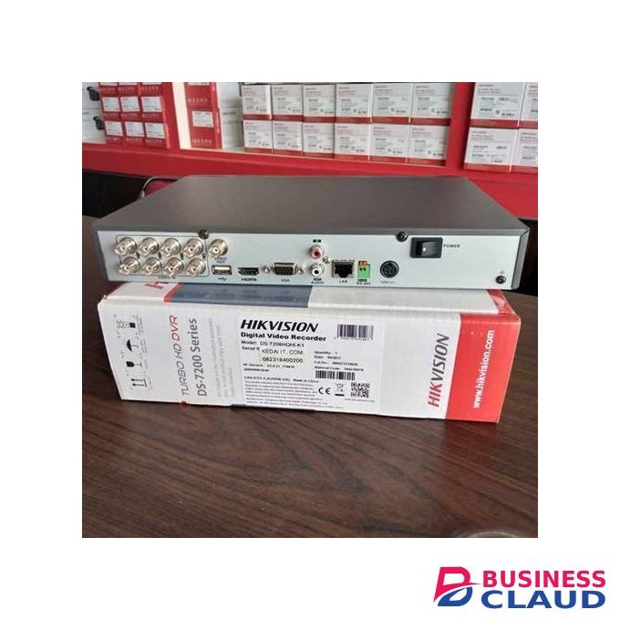 Hikvision 8 Channel Upto 1080P DVR Machine-Metallic Black