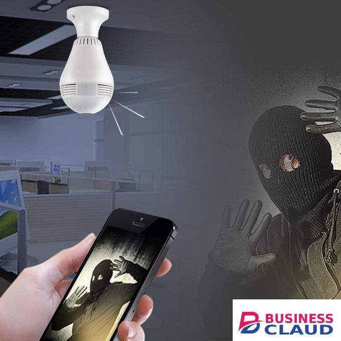 Wireless CCTV nanny camera wireless bulb camera for live surveillance from far,app controlled nanny bulb cctv camera
