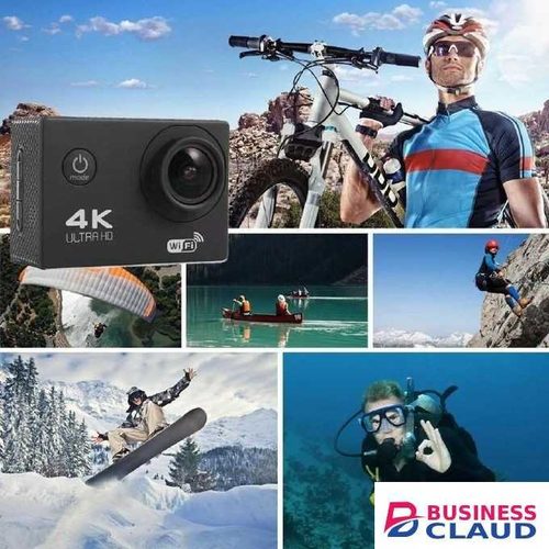 4K HD Waterproof Action Camera for Sports, Helmet Mount, and Adventure Recording