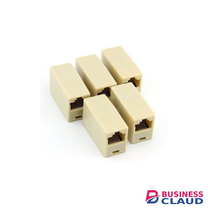 5 Pack RJ45 Ethernet Lan Joiner Coupler- LAN Cable Extender