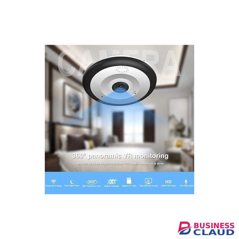 V380 app 360 Degree Fisheye Vision Panoramic WI-FI CCTV Security Spy Camera