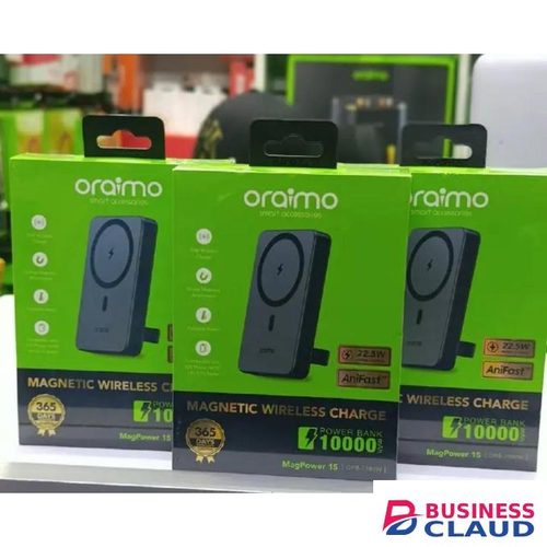 Oraimo Mag Power 15 10000mAh with 15W Wireless & 22.5W wired power bank- OPB-7102W