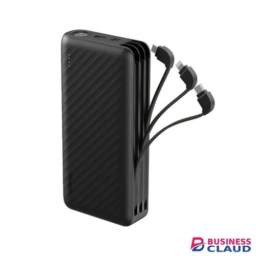 Awei Traveler Link 27 – 27000mAh 12W Power Bank with Built-in Cables & LED Torch