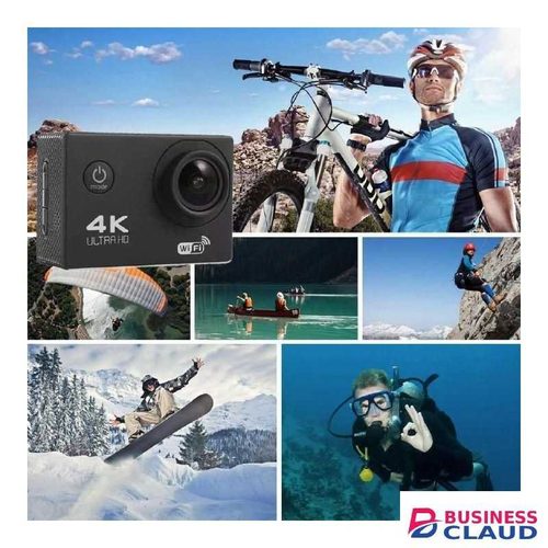 Ultra HD 4K Action Camera with WiFi Remote, Waterproof Housing, and Wide-Angle Lens for Adventure