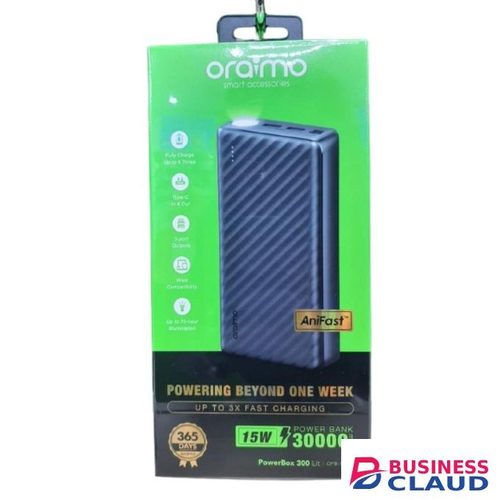 PowerBox 300 Lit 30000mAh Power Bank – 15W AniFast™ Charging, Multi-Port, LED Torch