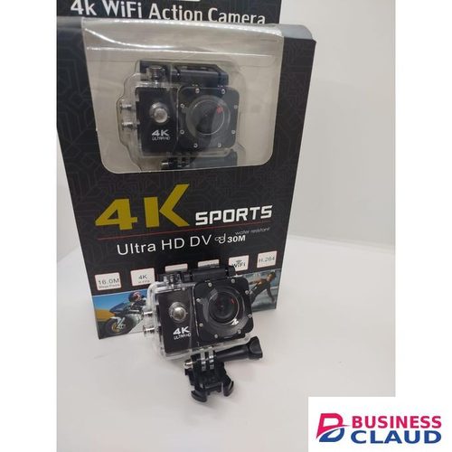 High-Definition 4K Sports Camera with Helmet Mount, Waterproof Design, and WiFi for Extreme Activities
