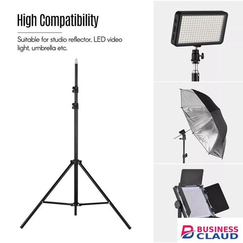 2M HEAVY DUTY Aluminium Alloy Tripod Stand, 240''/20ft/600cm Air-Cushioned Super Tall Telescoping Light Stand For Photography, Video, 360 Gimbal, Action Camera, Sports, GoPro