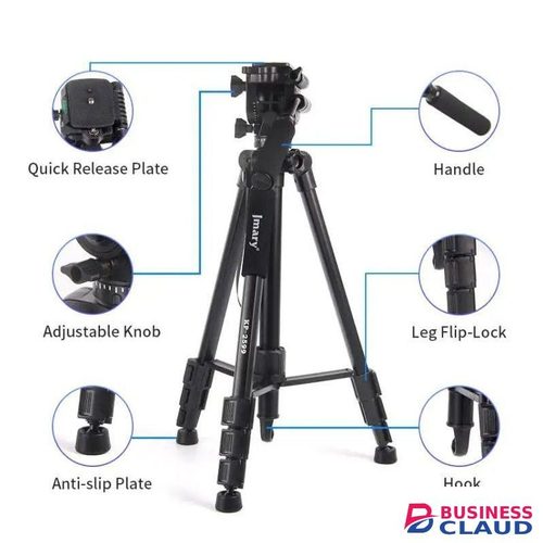 Jmary KP2599 Aluminium Alloy Professional Tripod Monopod with Fluid Head for Photography & Videography