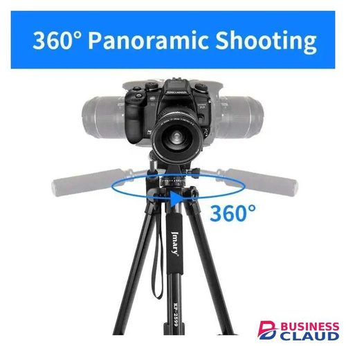 Jmary KP2599 Aluminium Alloy Professional Tripod Monopod with Smooth Fluid Pan Head for Cinematic Recording