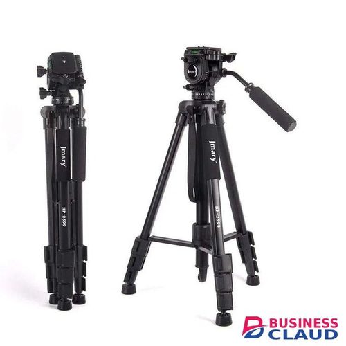 Jmary KP2599 Professional Aluminium Alloy Camera Tripod Monopod with Fluid Head for Cinematic Recording