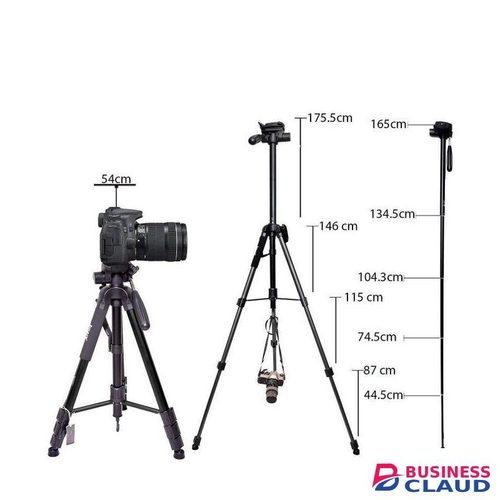 Jmary KP2599 Professional Aluminium Alloy Camera Tripod Monopod with Smooth Fluid Head for Cinematic Shots