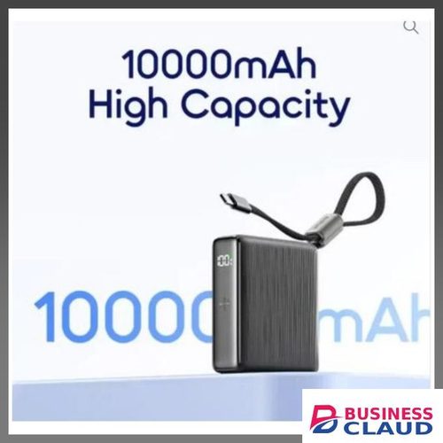 Oraimo mini powerbank PowerNova L11 Power Bank 10000mAh 22.5W Fast charging Built-In Cable - Black