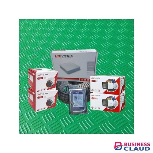 Hikvision Durable 1080p Resolution 4 HD 2MP CCTV Hybrid Camera Complete Installation Kit