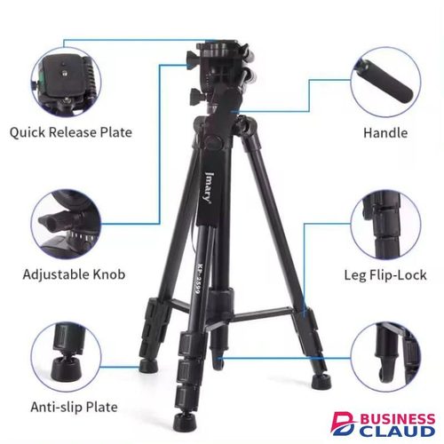Jmary KP2599 Pro Aluminium Alloy Fluid Head Tripod Monopod Stand for DSLR, Video & Filmmaking Projects