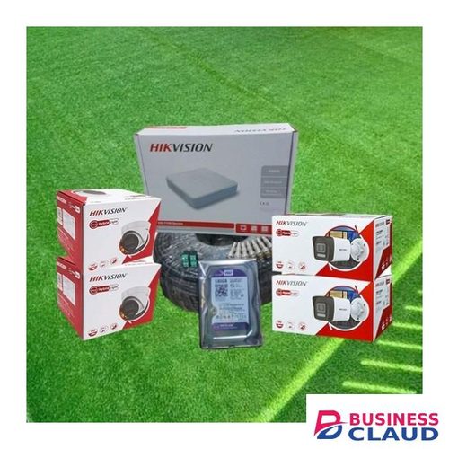 Hikvision Top Quality Real Time Capture 4 HD 2MP CCTV Hybrid Camera Complete Installation Kit