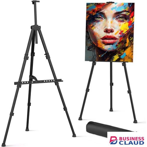 Adjustable Aluminium Easel Stand for Painting, Professional Tripod Display Stand Artist Painting Sketching Easel (Board Not Included)