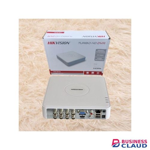 Hikvision High-Quality Video Recording 8 Channel Upto 1080P Turbo HD DVR Machine- White