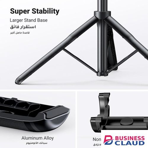 Ugreen LP586 Bluetooth Selfie Stick Tripod – Adjustable 2-in-1 Phone Stand with Wireless Remote, Extendable Portable Tripod for Photography, Vlogging, Live Streaming & Video Calls (UG-15062)