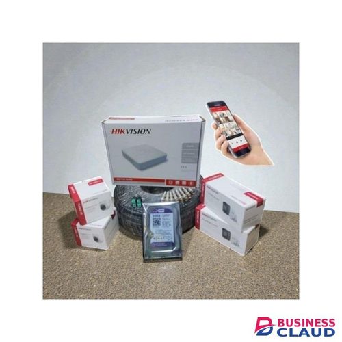 Hikvision 4 Channel 2MP HD CCTV Complete Kit with Remote Viewing True Day Night Vision and 50M RG59 Cable