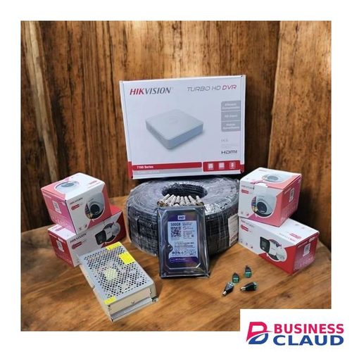 Hikvision 1080P HD 4 Camera Smart Hybrid Colored Night Vision CCTV Security Kit with 4 Channel DVR and 50M RG59 Coaxial Cable