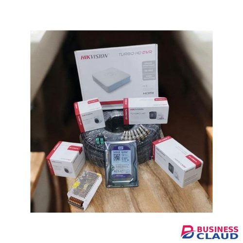 Hikvision 4 Turbo 1080p HD CCTV Kit True Day Night Easy Installation With 4 Channel DVR 50M Cable