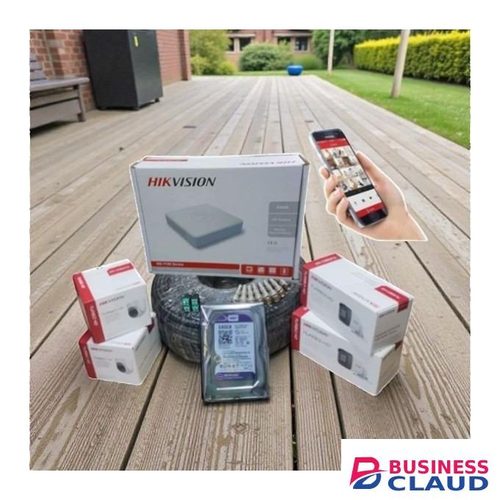 Hikvision 4 Turbo 2MP HD CCTV Kit with Remote Viewing Night Vision 4 Channel DVR and 50M RG59 Cable