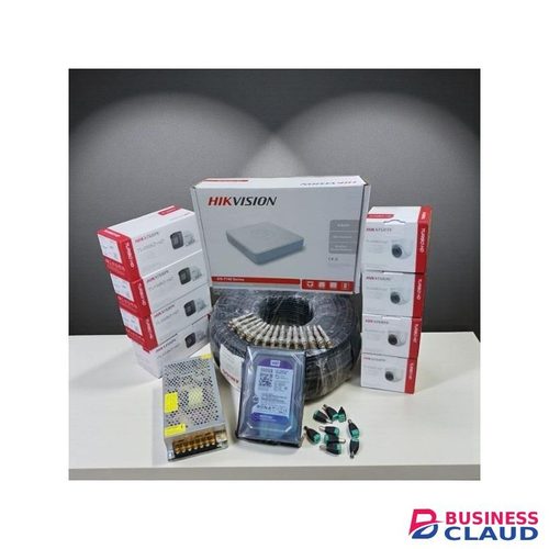 Hikvision 8 Channel 1080P 2MP Full HD CCTV Complete System Kit with 1TB Hard Disk and Built-In Infrared LEDs for Night Vision