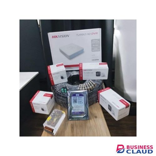 Hikvision 4 HD 2MP CCTV Camera System Night Vision Easy Installation Complete Package -4 Channel DVR +500GB Harddisk